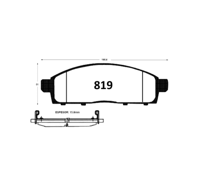 PASTILLA DE FRENO MITSUBISHI L200 DAKAR