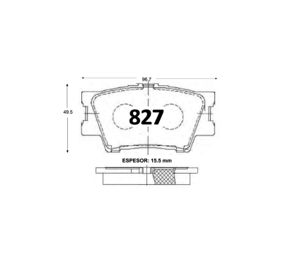 PASTILLA DE FRENO TOYOTA RAV-4  MATRIX AVALON CAMRY TRAS