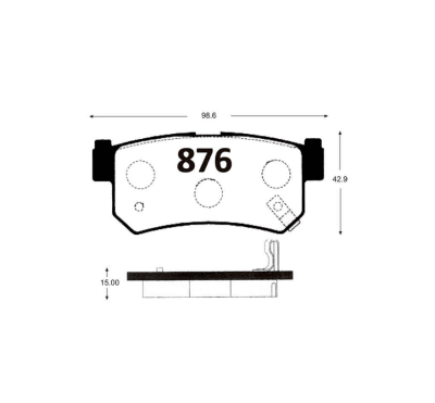 PASTILLA DE FRENO SSANGYONG MUSSO REXTON ACTYON SPORT TRAS