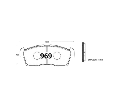 PASTILLA DE FRENO SUZUKI ALTO DEL