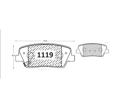 PASTILLA DE FRENO HYUNDAI SANTA FE KIA SORENTO (TRAS)