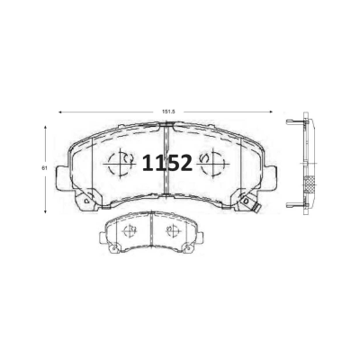 PASTILLA DE FRENO CHEVROLET DMAX DEL