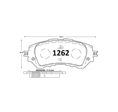 PASTILLA DE FRENO TOYOTA YARIS  DEL