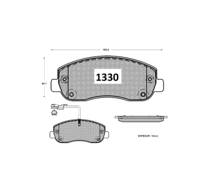 PASTILLA DE FRENO RENAULT MASTER 2015