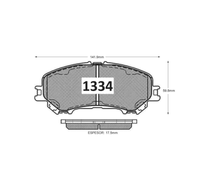 PASTILLA DE FRENO NISSAN QASHQAI  DEL