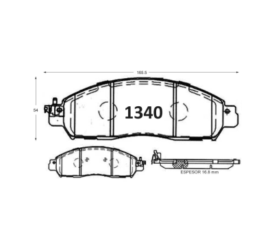 PASTILLA DE FRENO NISSAN NP-300 DEL
