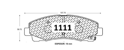 PASTILLA DE FRENO HONDA RIDGELINE 2011