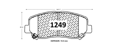 PASTILLA DE FRENO MAZDA CX5 CX7 2013