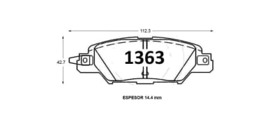 PASTILLA DE FRENO MAZDA CX-5 2016