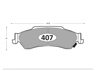 PASTILLA DE FRENO TRASERA CHEVROLET S10 - BLAZER - OLDMOBILE BRAVADA PM