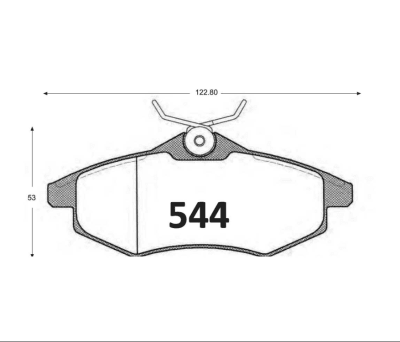 PASTILLA DE FRENO DELANTERA CITROEN C-3 1.1i 1.4 HDI 1.4i C2 PM