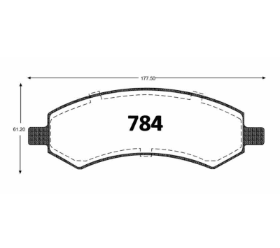 PASTILLA DE FRENO DELANTERA DODGE DAKOTA - RAM 1500 - DURANGO GTX