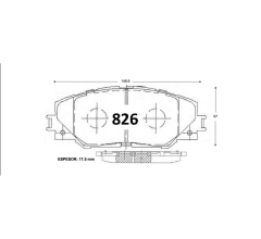 PASTILLA DE FRENO TOYOTA RAV4 COROLLA 