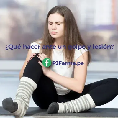 ¿Qué hacer ante un golpe o lesión? Primeros cuidados en casa