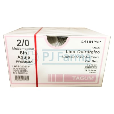 Lino Quirúrgico 2/0 sin aguja Tagum Unidades1