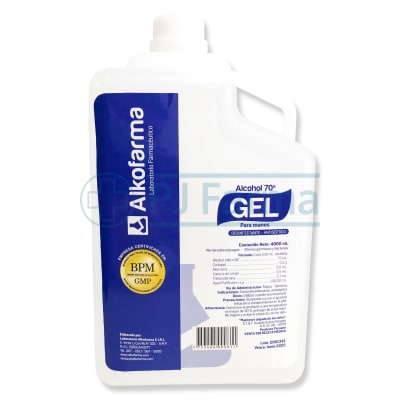 Alcohol Gel 70° Galón Alkofarma1