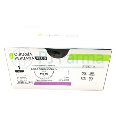 Ácido Poliglicólico 1 MR 40 Cirugía Peruana Und1