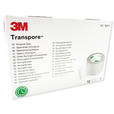 Esparadrapo Transpore 1''x 10 yds 3M