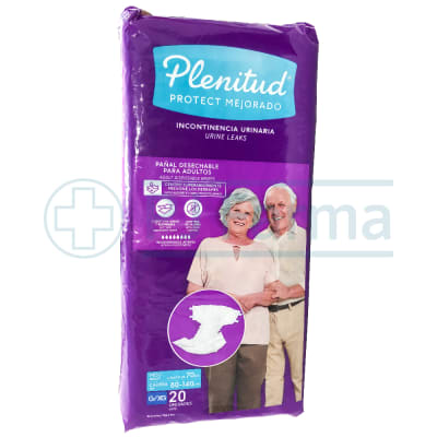 Pañal para Adulto Plenitud Protect  Talla G/XG Paquete X 20 unid