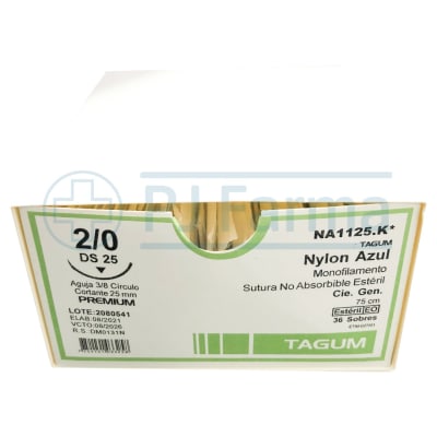 Nylon Azul 2/0 DS 25 Tagum Unidades