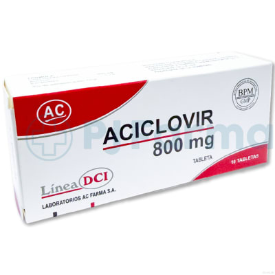 Aciclovir 800 Mg Ac Farma Tab.