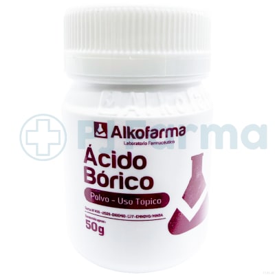 Ácido Bórico En Polvo 50 Gr Alkofarma