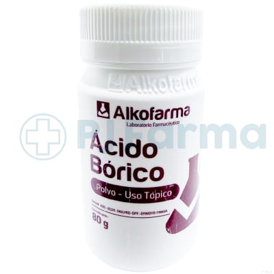 Ácido Bórico En Polvo 80 Gr Alkofarma