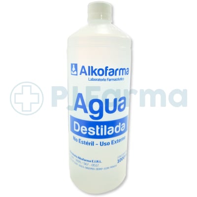 Agua Destilada De 1 Litro Alkofarma