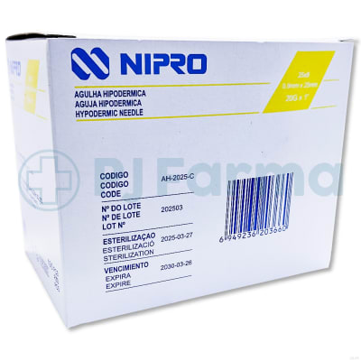 Aguja 20 x 1 Nipro Caja x 100 Unid