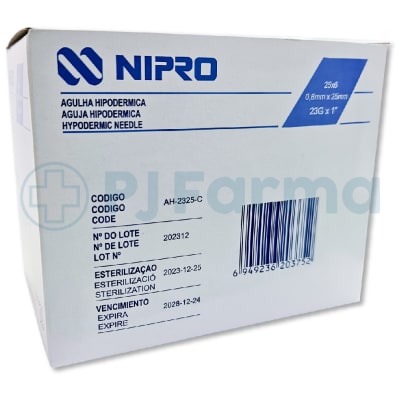 Aguja 23 X 1 Nipro Caja X 100 Unid1