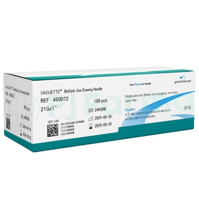 Aguja Vacutainer 21g x 1 caja x 100 uni. Vacuette1
