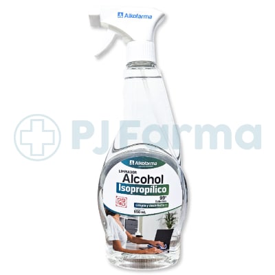 Limpiador  Alcohol Isopropilico 99° Alkofarma 650Ml1