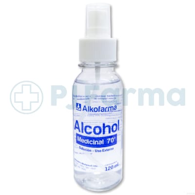 Alcohol Medicinal  70° C/Atomizador Alkofarma 120ml1