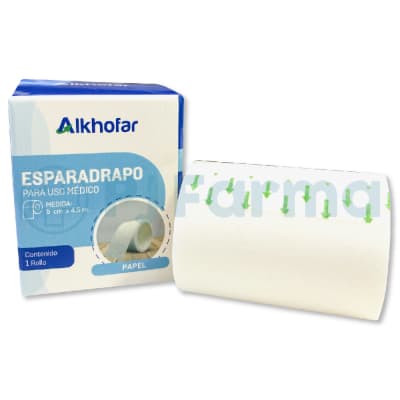 Esparadrapo Papel 5Cm X 4.5M Alkhofar Unid1
