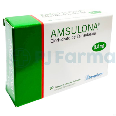 Amsulona (Clorhidrato De Tamsulosina) 0.4 Mg Bonapharm Tab.
