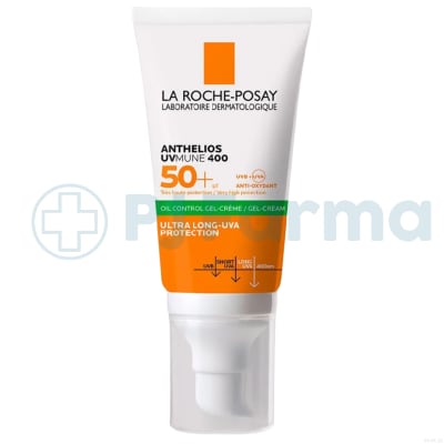 Anthelios Uvmune 400 Gel-Crema Oil Control Spf 50+ La Roche-Posay Y Frasco X 50Ml