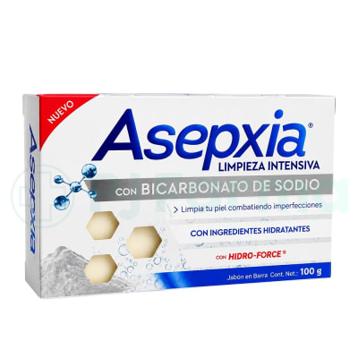 Jabón Asepxia  Bicarbonato 100G X Unid1