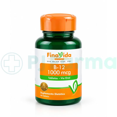 B-12 (Vitamina B12) 1000 Mcg Tab. Frasco X 60 Unid