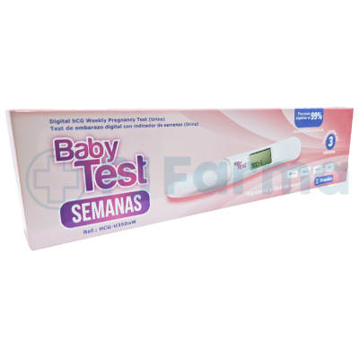 Baby Test Semanas  Test De Embarazo Digital X 1 Unid