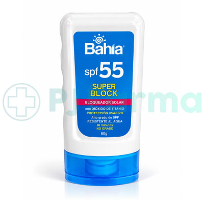 Bloqueador Solar Bahia Super Block Spf55 Tubo X 60G1