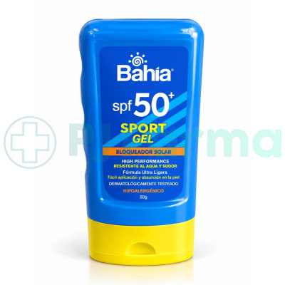 Bloqueador Solar Bahía Sport Gel Spf50 Tubo X 60G