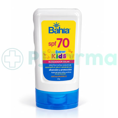 Bloqueador Solar Bahia Super Kids Spf70 Tubo X 60G