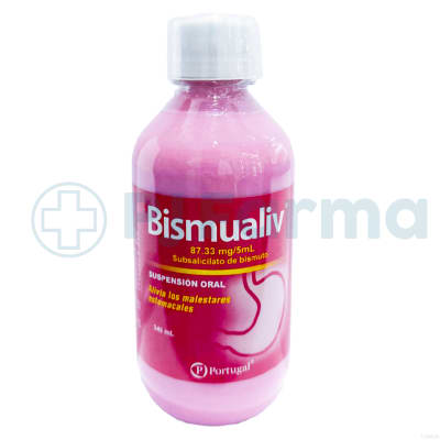 Bismualiv 87.33Mg/5Ml Oral Portugal Frasco X 340 Ml1