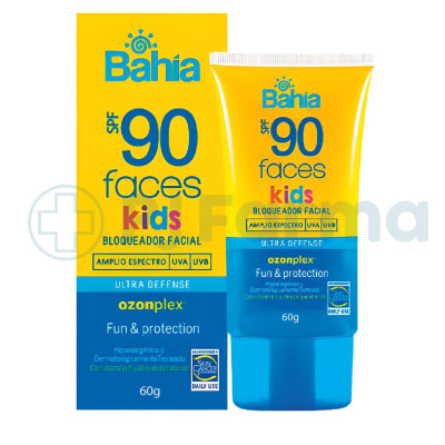 Bloqueador Solar Bahia Faces Kids SPF90 Tubo X 60G1