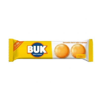 Caramelos Buk Naranja Sobre X 4 Unid