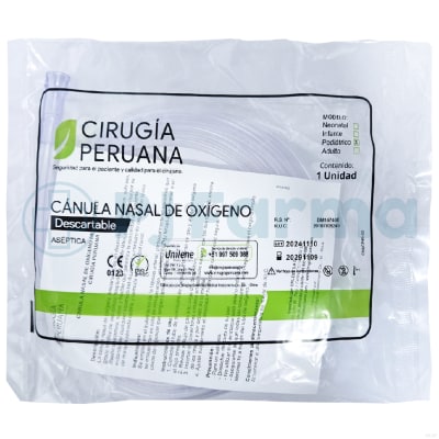 Canula Nasal De Oxigeno Pediatrico Gamed