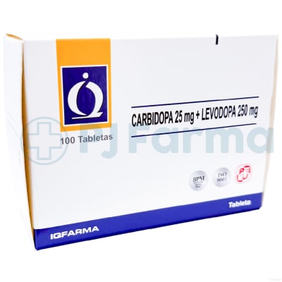 Carbidopa 25 Mg + Levodopa 250 Mg Iq Farma Tab.1