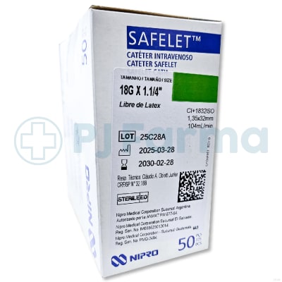 Catéter # 18 X 1.1/4 Nipro