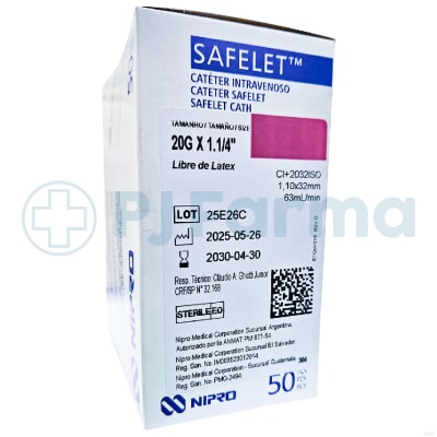 Catéter # 20 X 1.1/4 Nipro