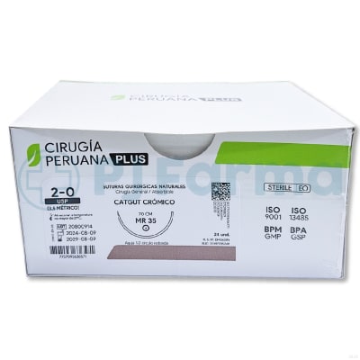 Catgut Cromico 2/0 Mr 35 Cirugia Peruana Unid
